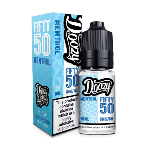 DOOZY - FIFTY 50 - MENTHOL  - 10ML BOX OF 10 My Store