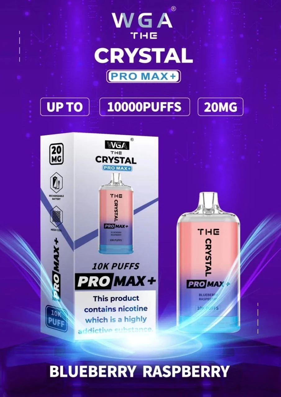 The Crystal Pro Max + 10000 Disposable Vape Puff Bar Box Of 10 - Vape wholesale supplies