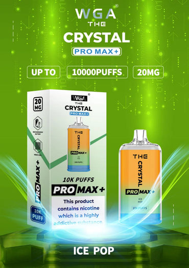 The Crystal Pro Max + 10000 Disposable Vape Puff Bar Box Of 10 - Vape wholesale supplies