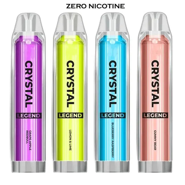 0% Nicotine - Crystal Legend 4000 Disposable Vape Pod - Box of 10 - Vape wholesale supplies