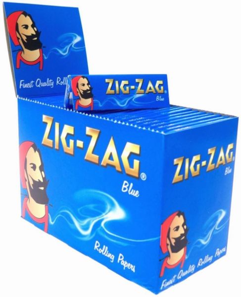 Zig Zag Blue Standard Rolling Papers - 100 Booklets Vape wholesale supplies