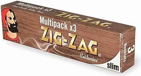 Zig Zag Finest Quality Rolling Papers - Multipack - Unbleached - Slim - Pack of 36 Booklets Vape wholesale supplies