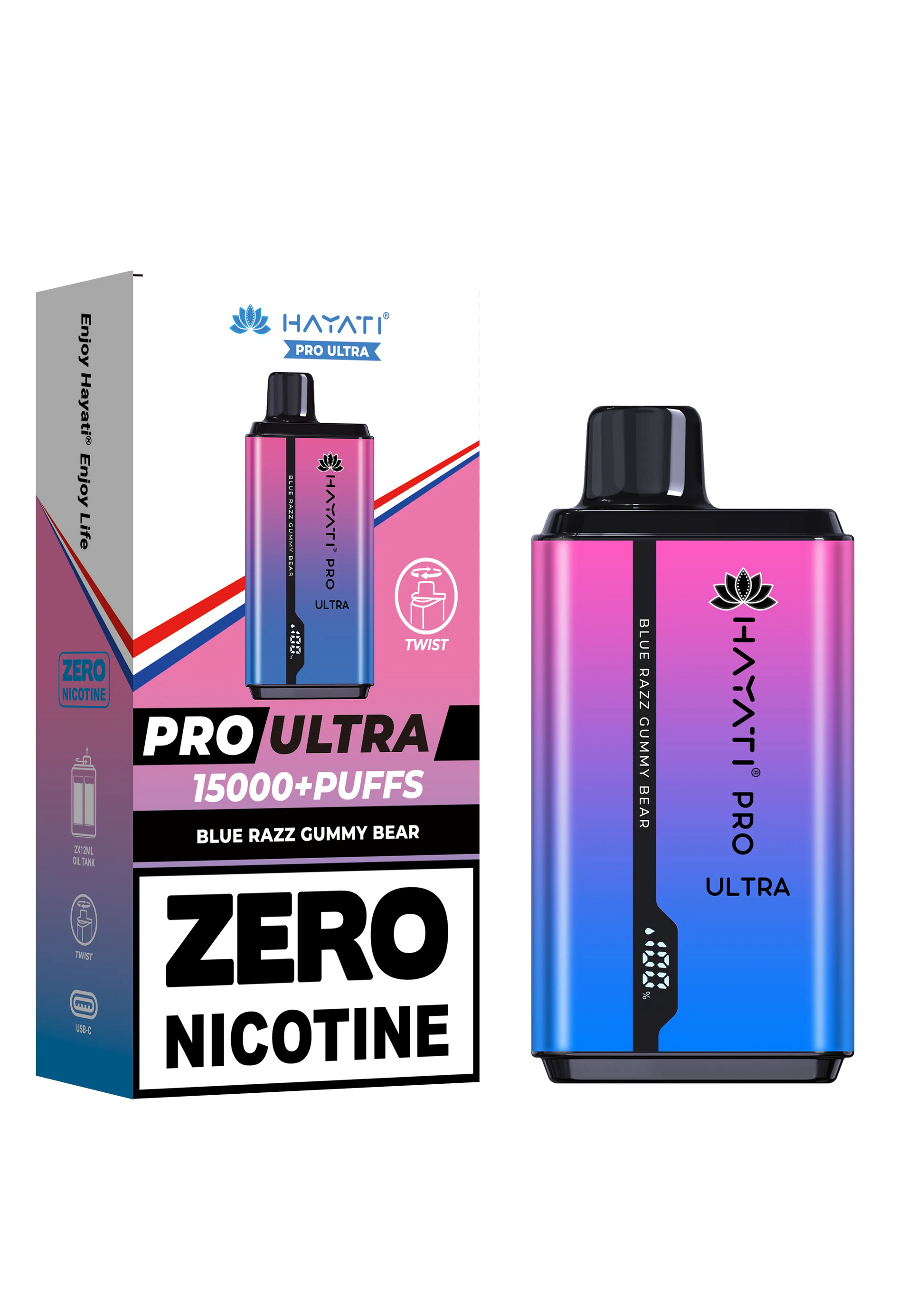 Hayati Pro Ultra 15000+ Puffs - Zero Nicotine Vape | Wholesale HayatiNot Found Vape wholesale supplies