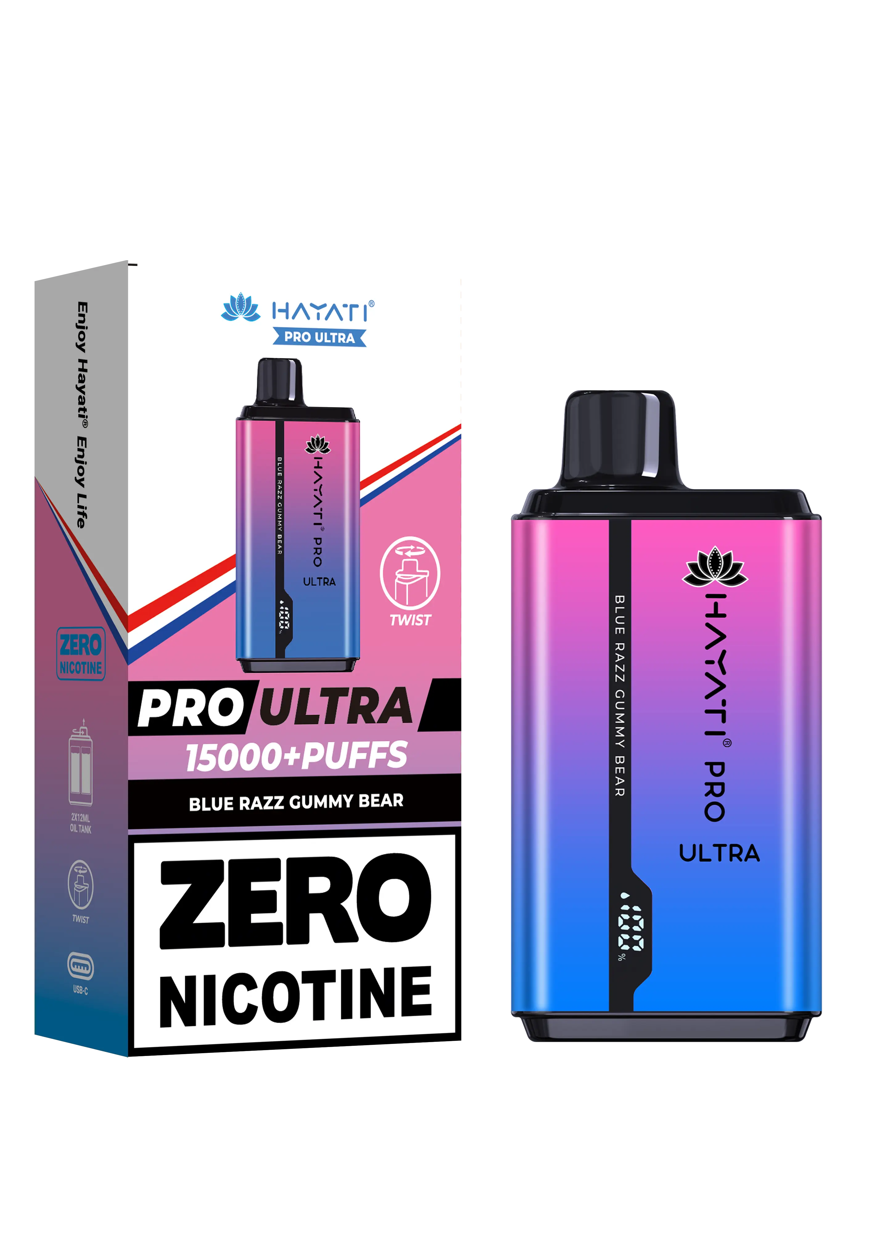 Hayati Pro Ultra 15000+ Puffs - Zero Nicotine Vape | Wholesale HayatiNot Found Vape wholesale supplies