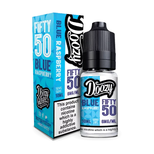 DOOZY - FIFTY 50 - BLUE RASPBERRY - 10ML BOX OF 10 My Store