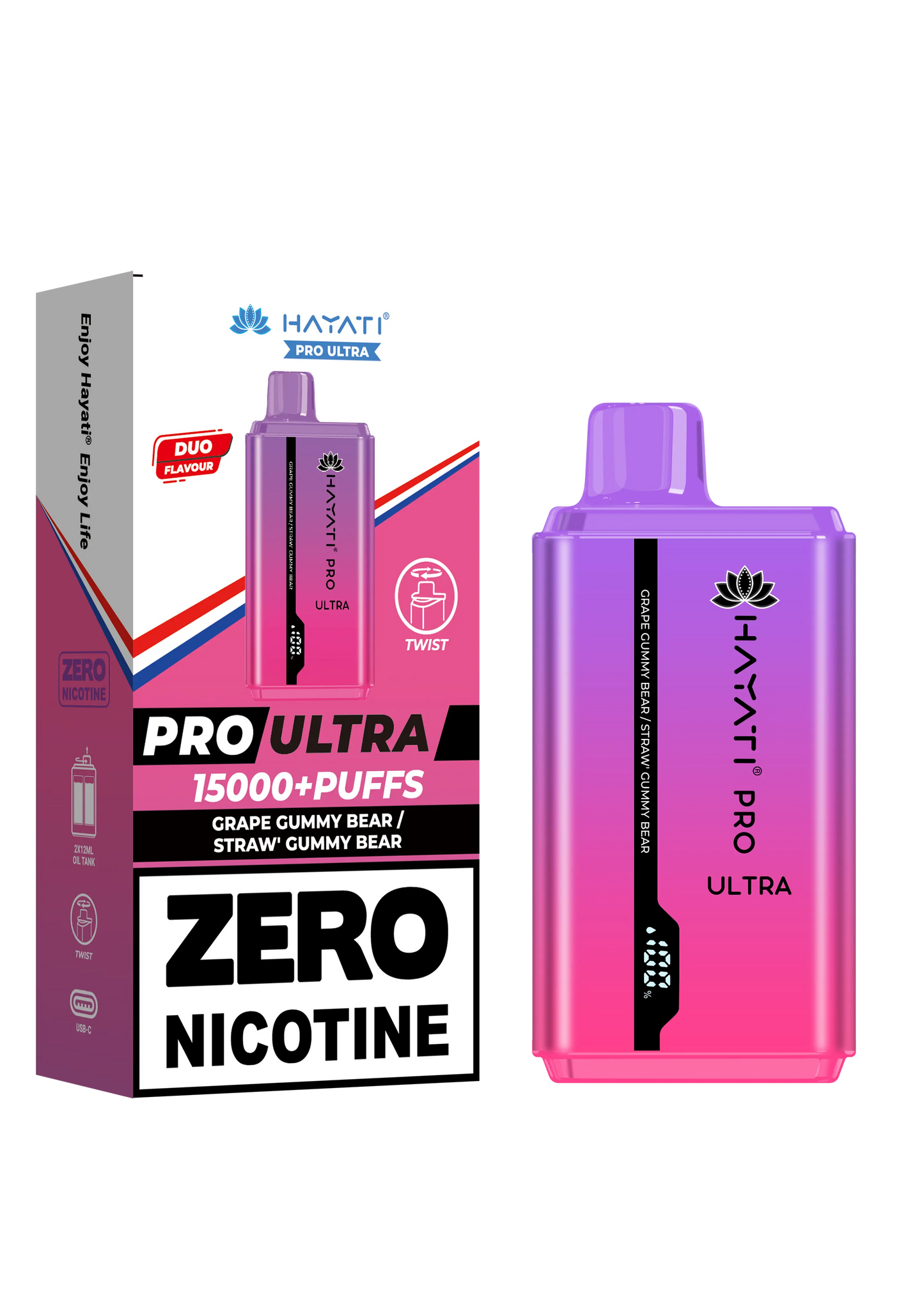 Hayati Pro Ultra 15000+ Puffs - Zero Nicotine Vape | Wholesale HayatiNot Found Vape wholesale supplies