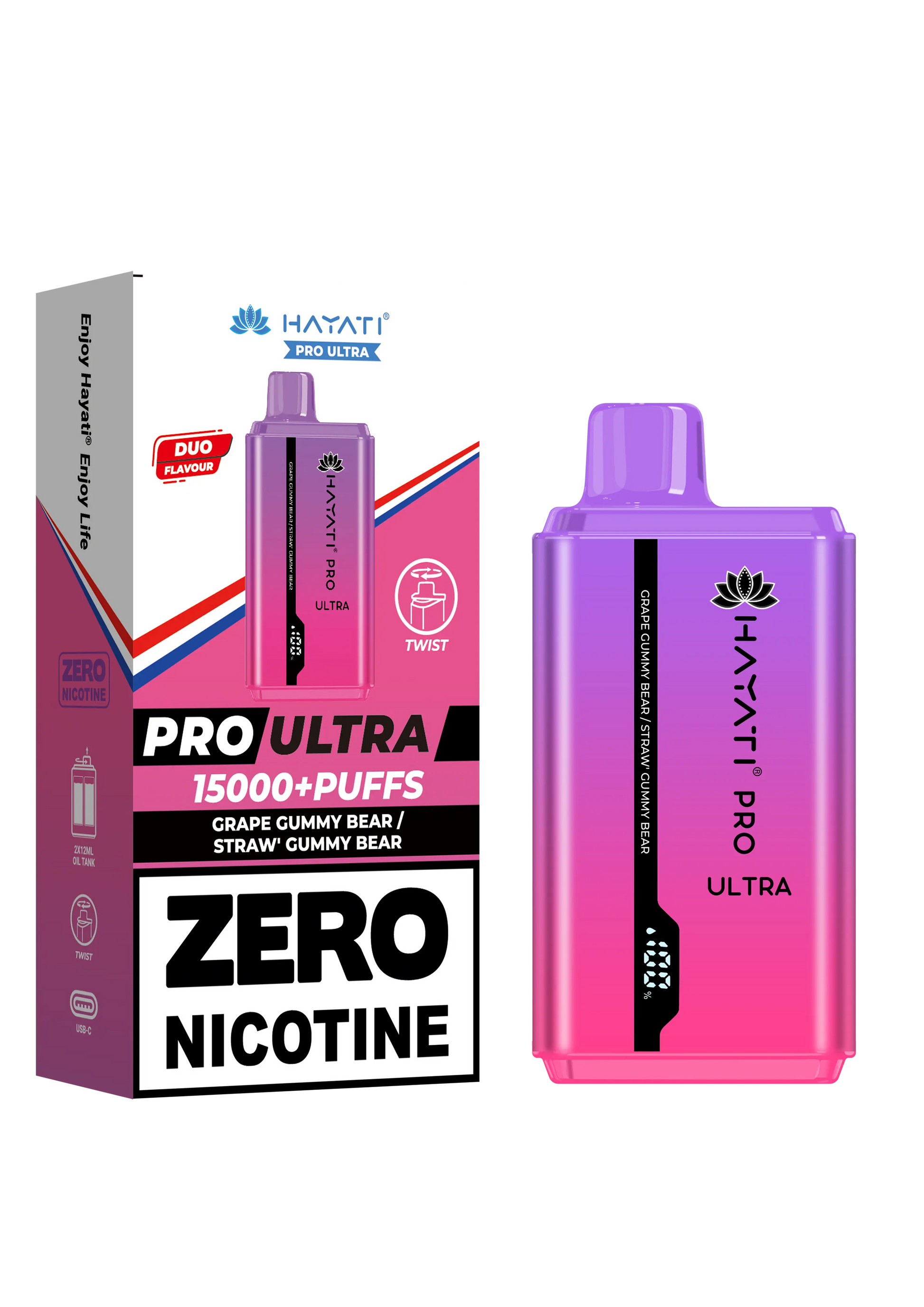 Hayati Pro Ultra 15000+ Puffs - Zero Nicotine Vape | Wholesale HayatiNot Found Vape wholesale supplies