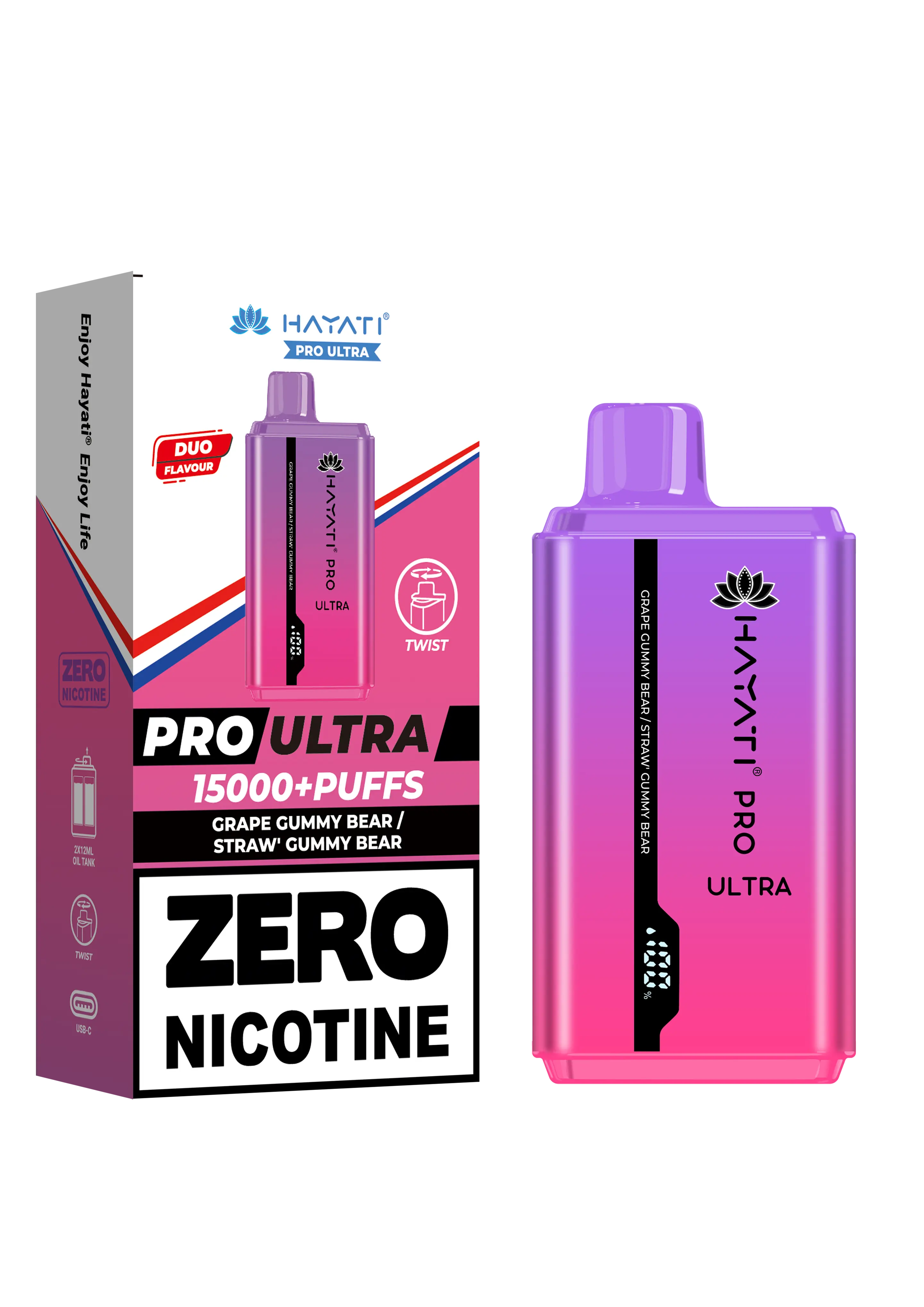 Hayati Pro Ultra 15000+ Puffs - Zero Nicotine Vape | Wholesale HayatiNot Found Vape wholesale supplies