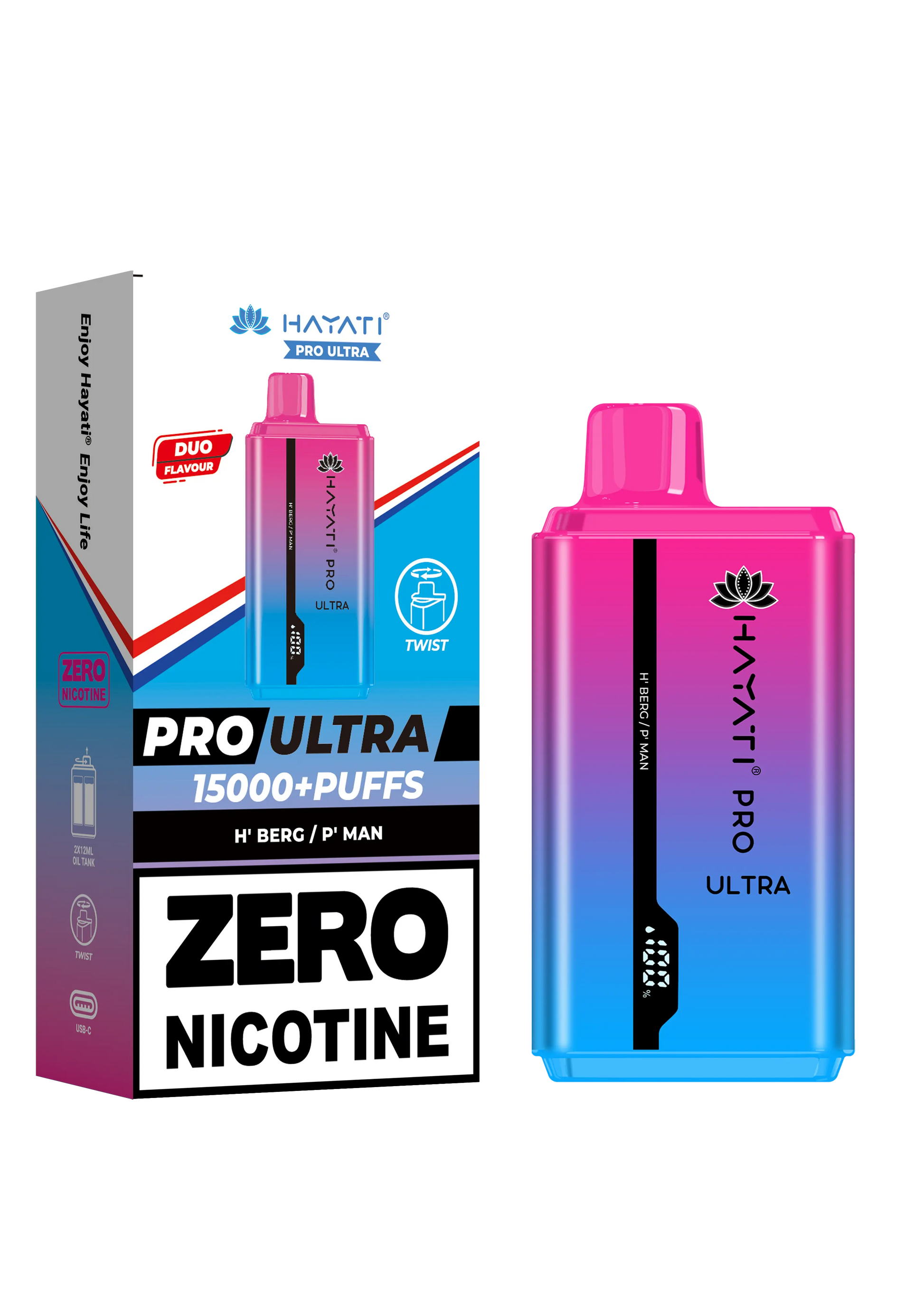 Hayati Pro Ultra 15000+ Puffs - Zero Nicotine Vape | Wholesale HayatiNot Found Vape wholesale supplies