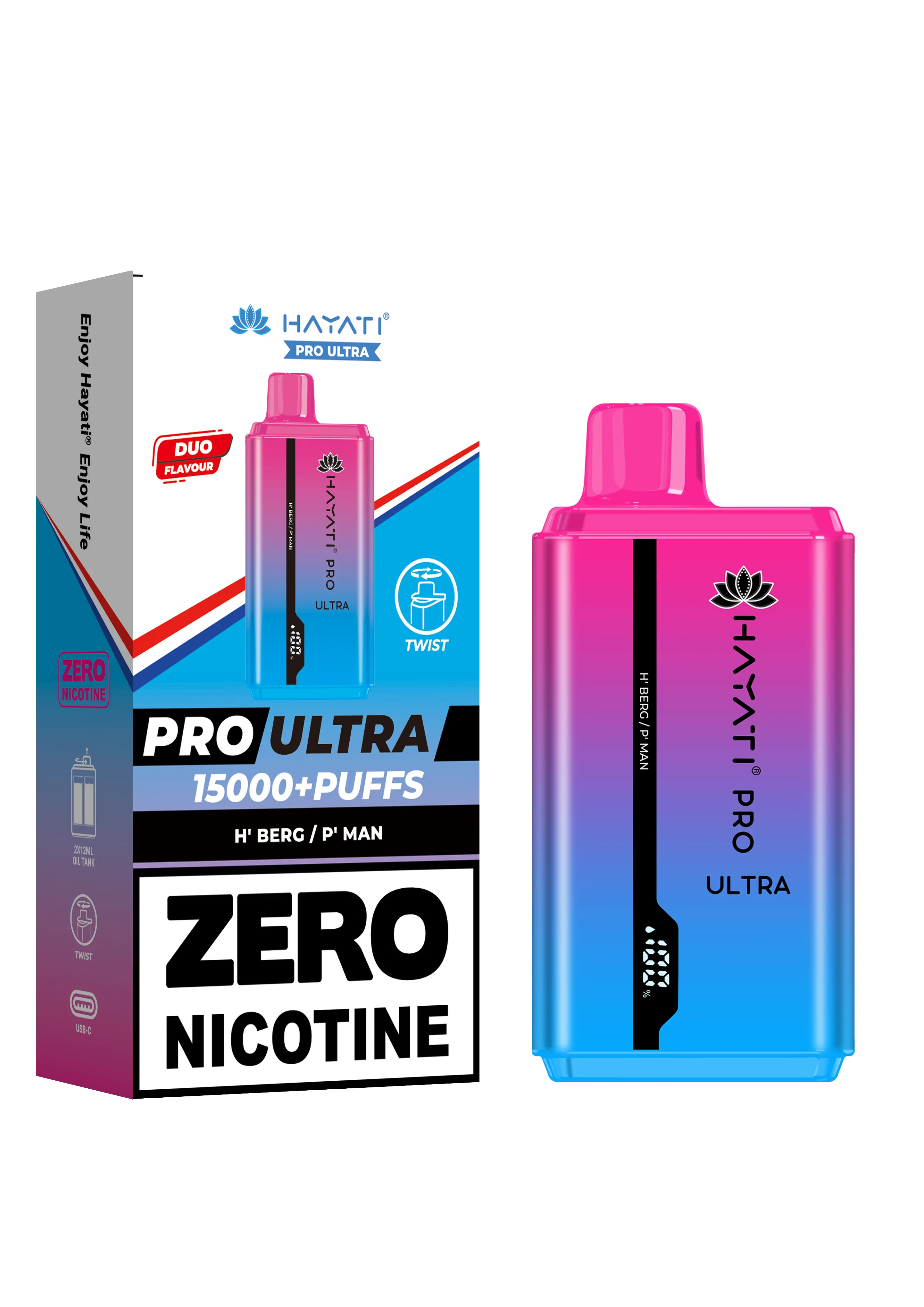 Hayati Pro Ultra 15000+ Puffs - Zero Nicotine Vape | Wholesale HayatiNot Found Vape wholesale supplies