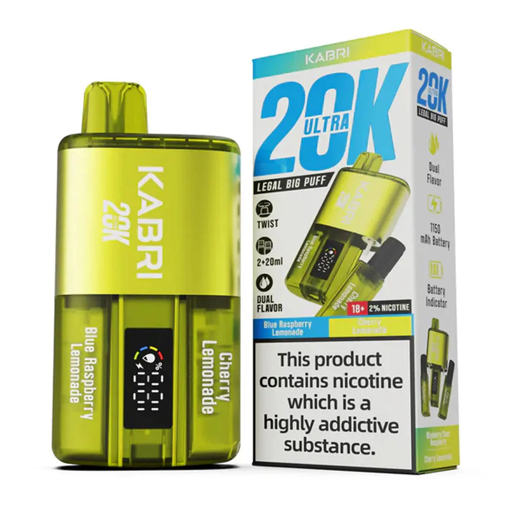 Kabri Ultra 20k Puffs Disposable Vape (Pack of 5) - Vape wholesale supplies 