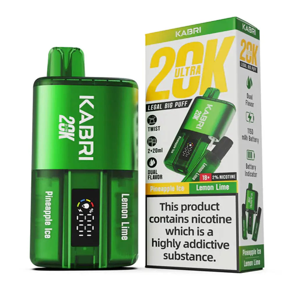 Kabri Ultra 20k Puffs Disposable Vape (Pack of 5) - Vape wholesale supplies 