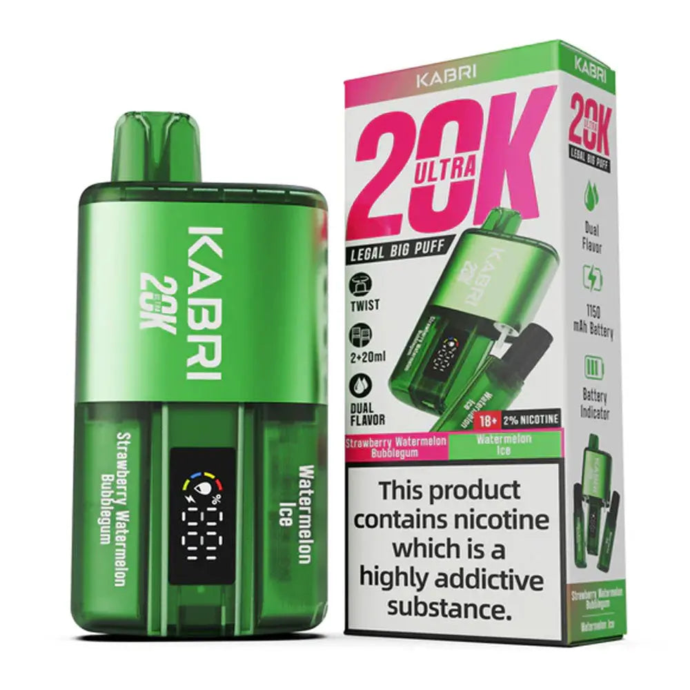 Kabri Ultra 20k Puffs Disposable Vape (Pack of 5) - Vape wholesale supplies 