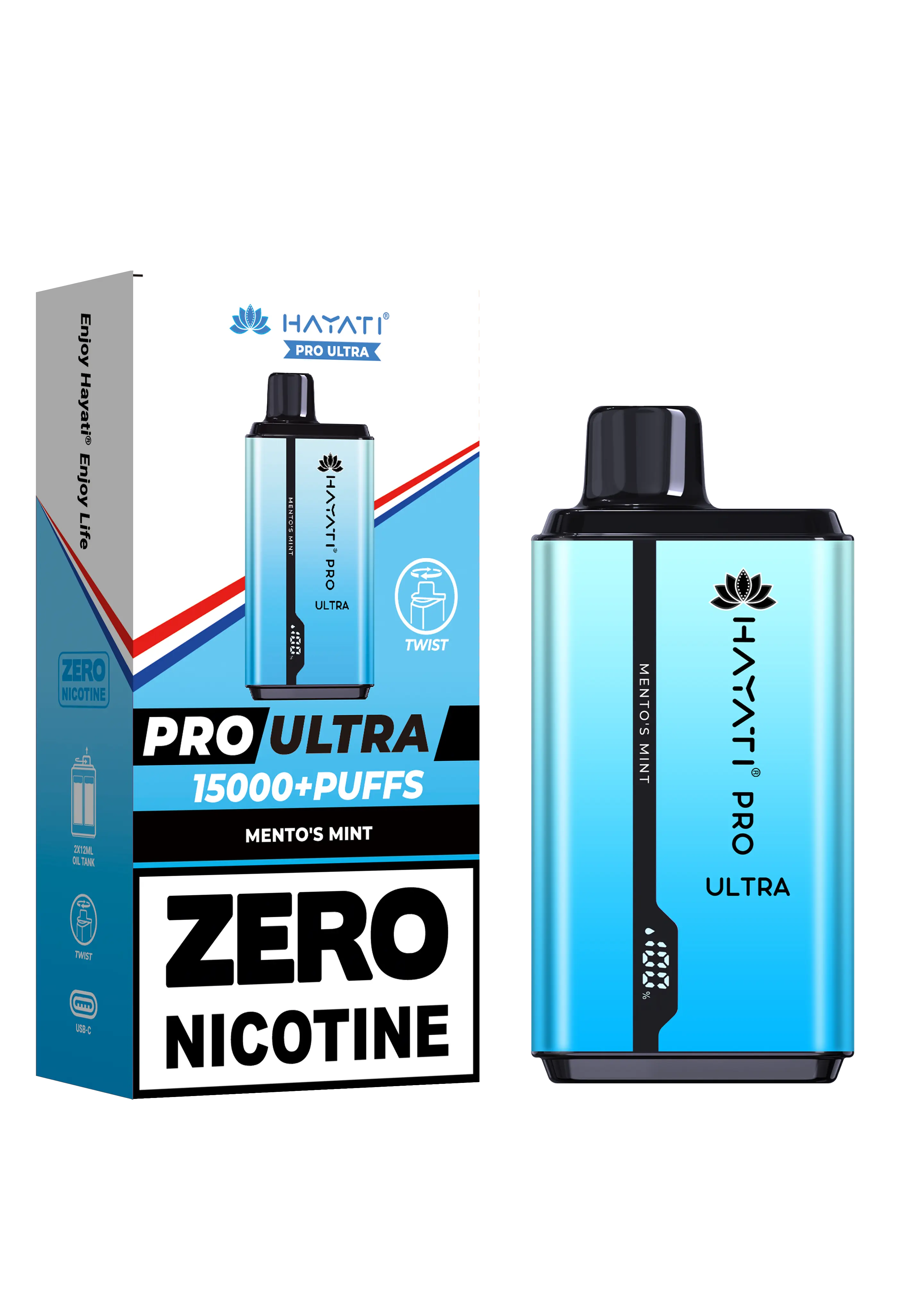 Hayati Pro Ultra 15000+ Puffs - Zero Nicotine Vape | Wholesale HayatiNot Found Vape wholesale supplies