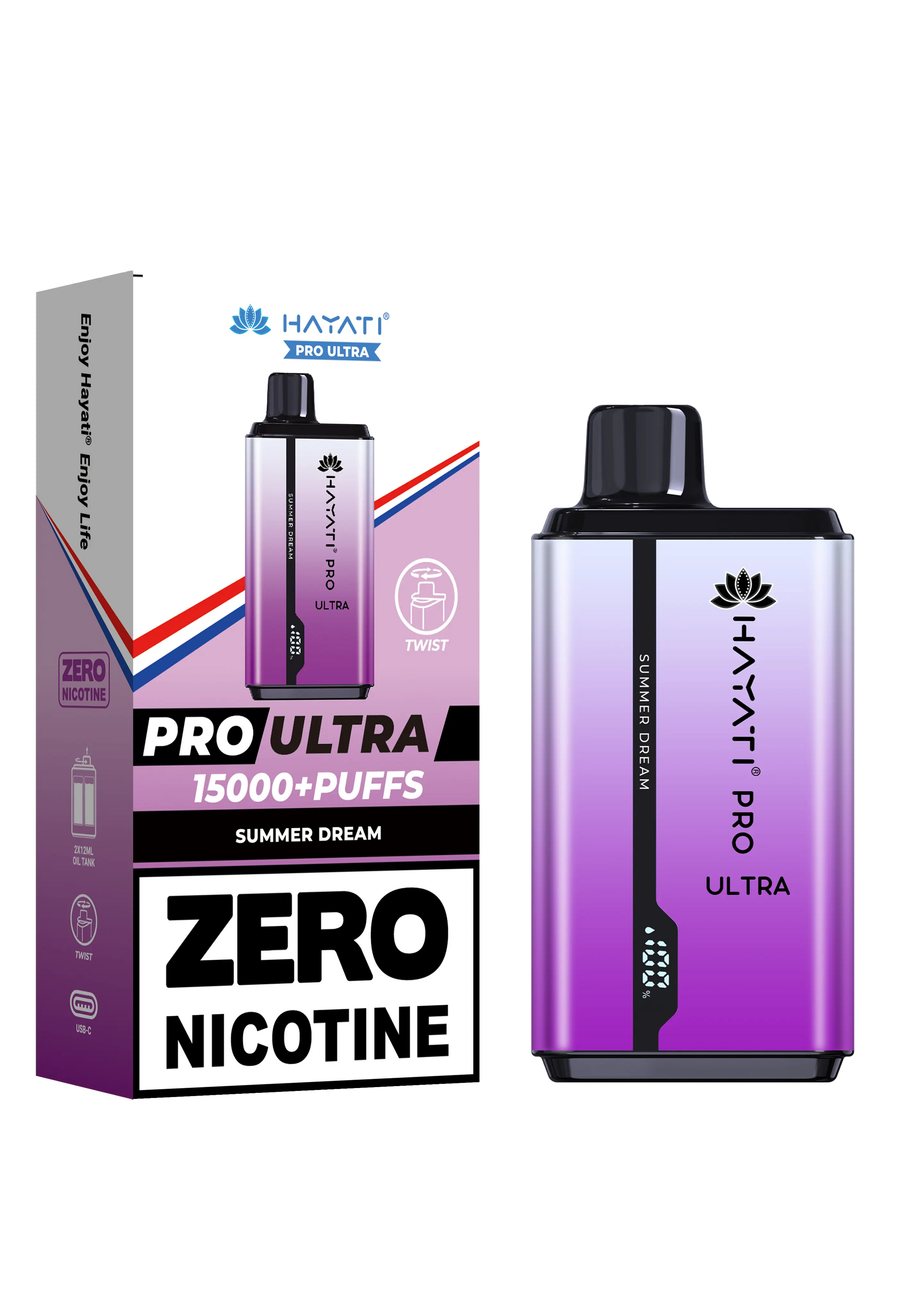 Hayati Pro Ultra 15000+ Puffs - Zero Nicotine Vape | Wholesale HayatiNot Found Vape wholesale supplies