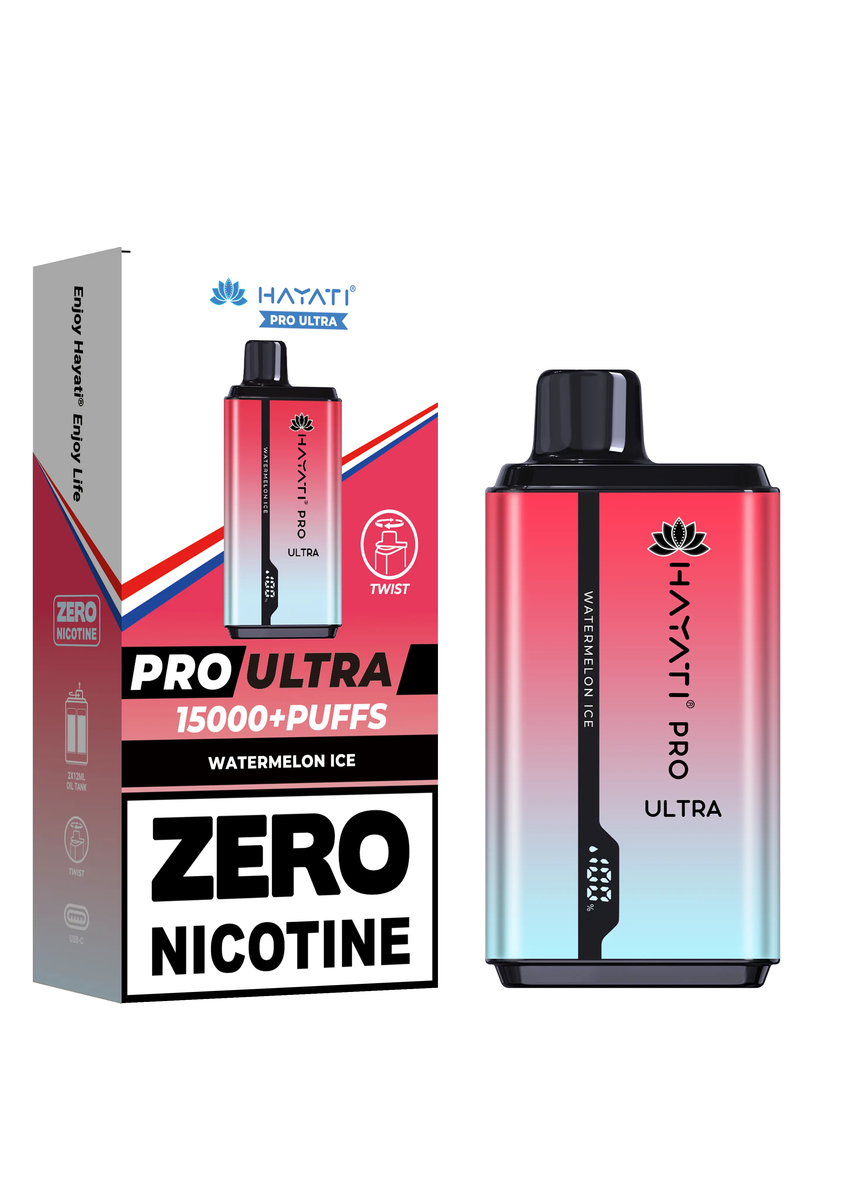 Hayati Pro Ultra 15000+ Puffs - Zero Nicotine Vape | Wholesale HayatiNot Found Vape wholesale supplies