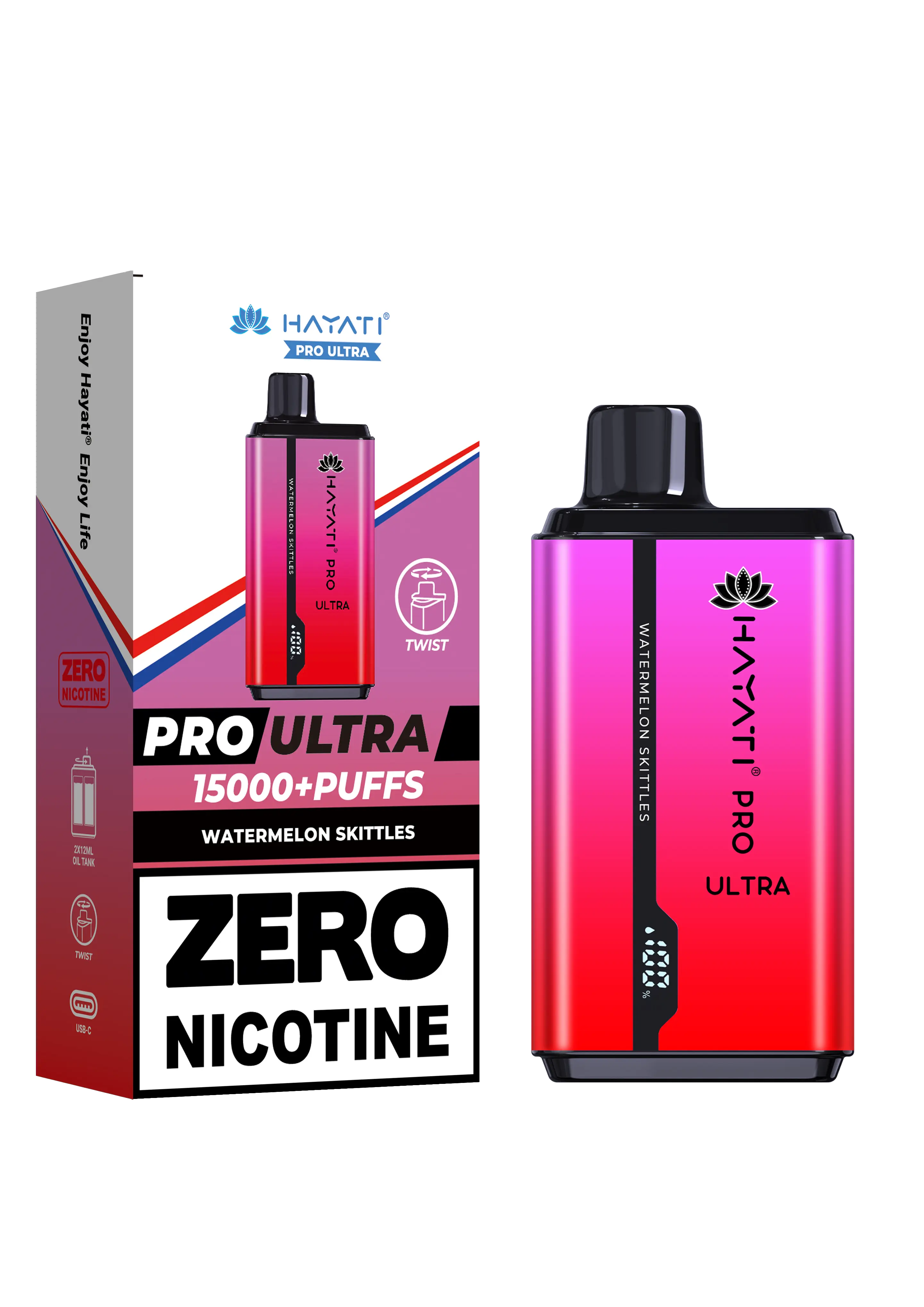 Hayati Pro Ultra 15000+ Puffs - Zero Nicotine Vape | Wholesale HayatiNot Found Vape wholesale supplies