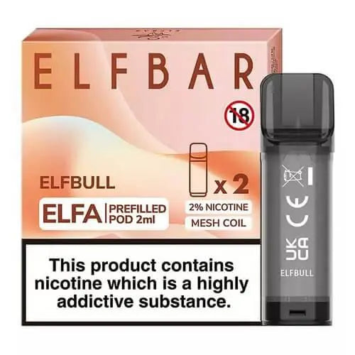 Elf Bar Elfa Pre-Filled Pods - Box of 10 - Vape wholesale supplies 