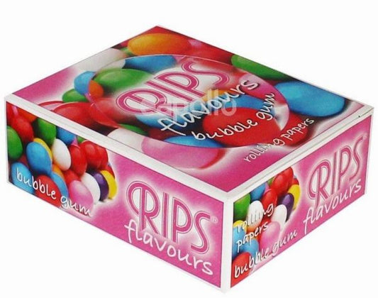 Rips Flavoured Cigarette Paper Rolls - Bubblegum - Pack Of 24 Rolls Vape wholesale supplies