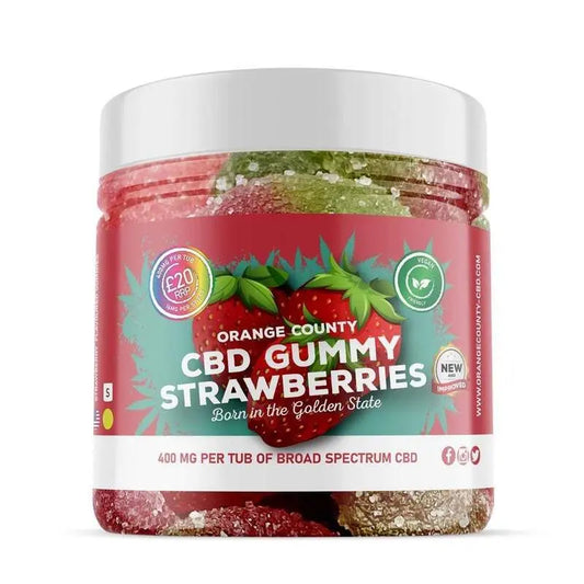 CBD Gummy Strawberries (Small) Orange CountyNot Found Vape wholesale supplies