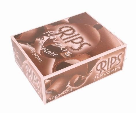 Rips Flavoured Cigarette Paper Rolls - Chocolate - Pack Of 24 Rolls Vape wholesale supplies