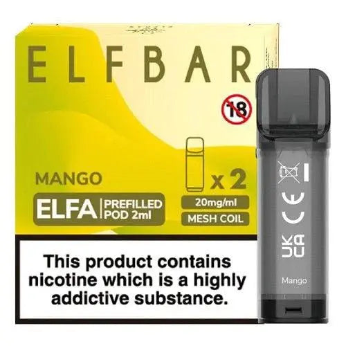 Elf Bar Elfa Pre-Filled Pods - Box of 10 - Vape wholesale supplies 