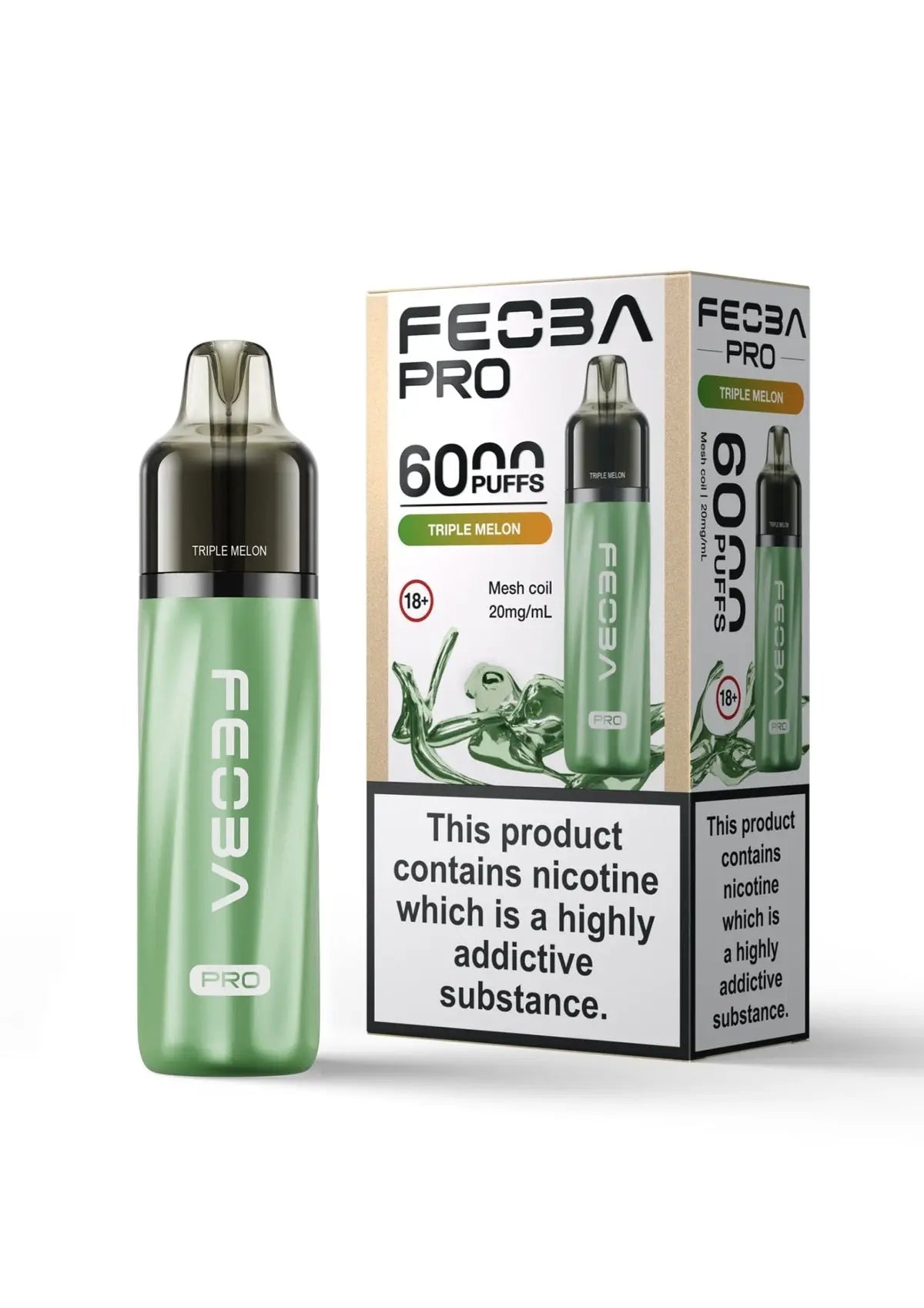 Feoba Pro 6000 Disposable Vape Box of 5 - Best Vape Wholesale - Vape wholesale supplies 