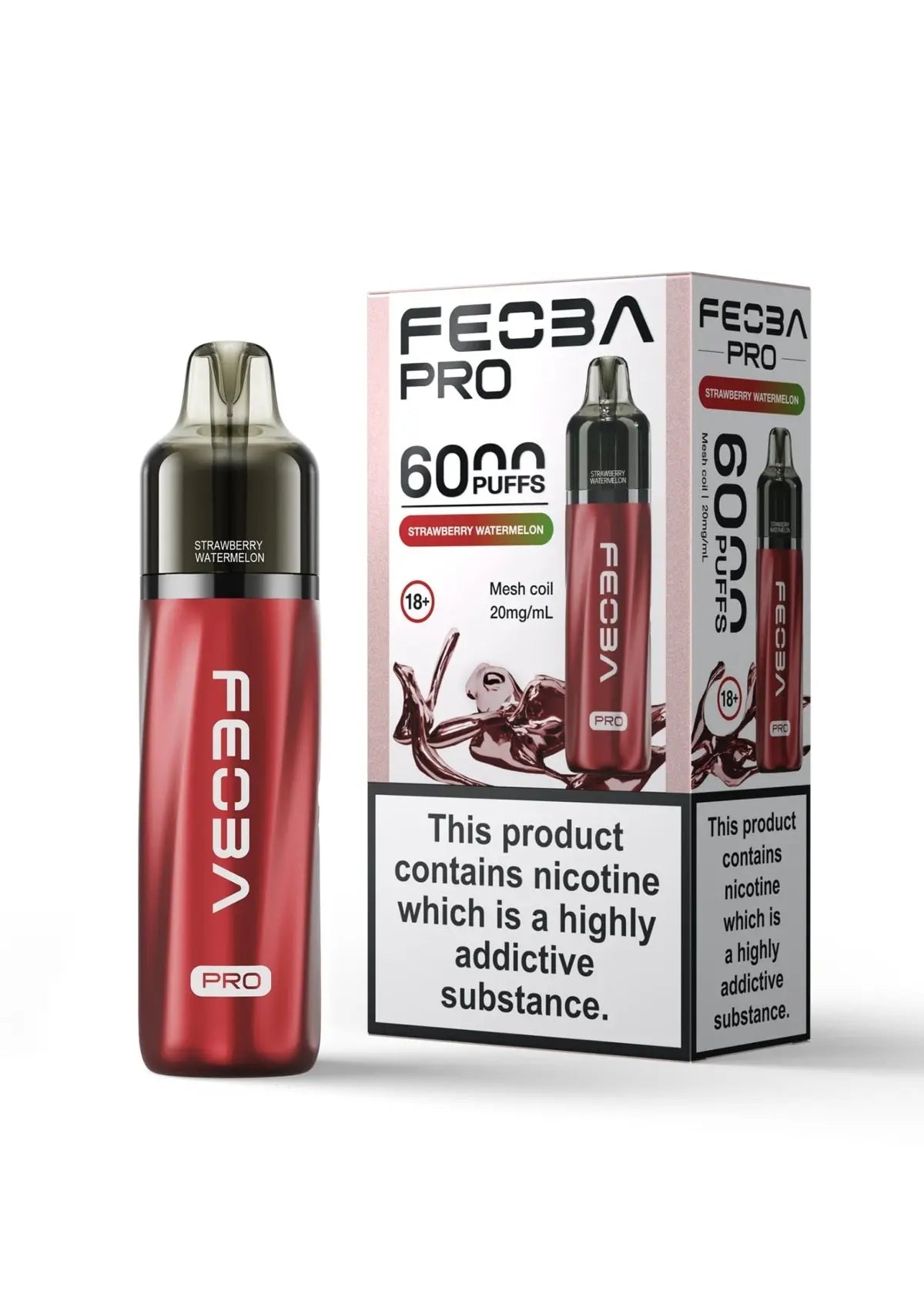 Feoba Pro 6000 Disposable Vape Box of 5 - Best Vape Wholesale - Vape wholesale supplies 