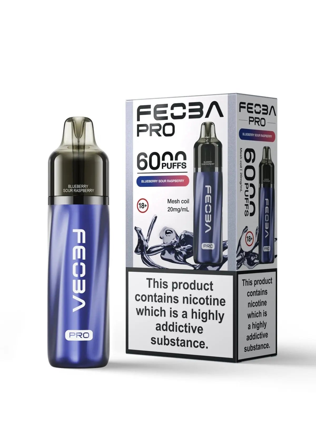 Feoba Pro 6000 Disposable Vape Box of 5 - Best Vape Wholesale - Vape wholesale supplies 