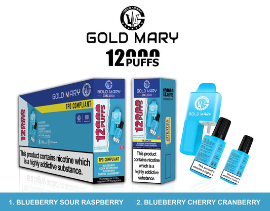 Gold Mary 12000 Puffs Disposable Vape Box of 5 My StoreNot Found Vape wholesale supplies