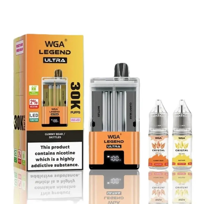 WGA Legend Ultra 30k Disposable Vape Box of 5 - Vape wholesale supplies 