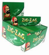 Zig Zag Green King Size Rolling Papers - 50 Booklets Vape wholesale supplies