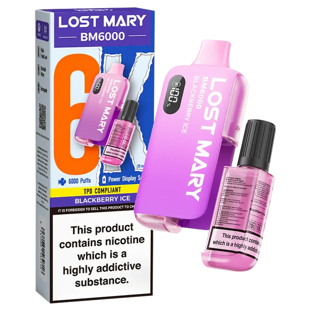 Lost Mary BM6000 Disposable Rechargeable Vape Kit 6000 Puffs - Vape wholesale supplies 