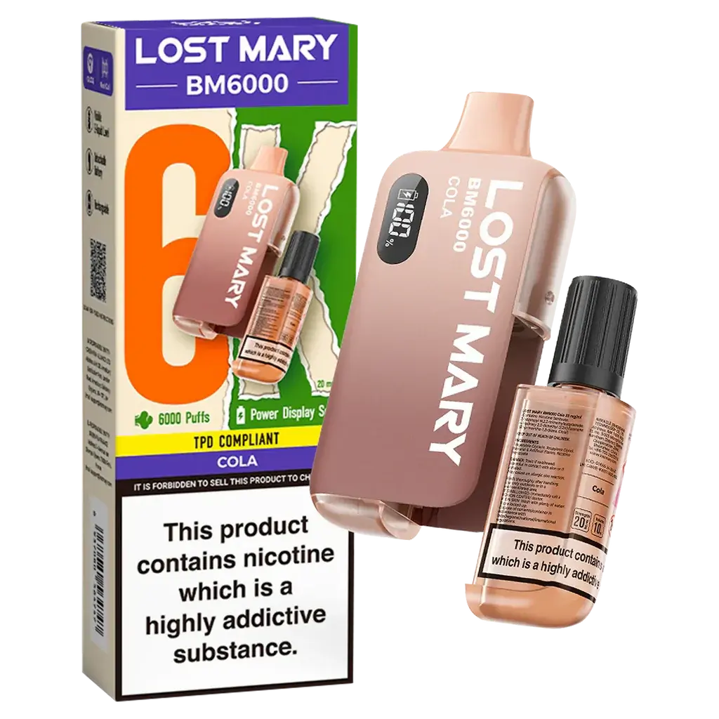 Lost Mary BM6000 Disposable Rechargeable Vape Kit 6000 Puffs - Vape wholesale supplies 