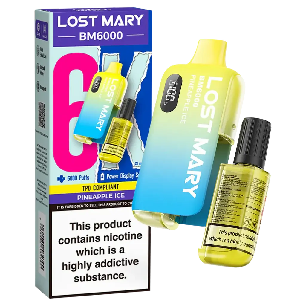 Lost Mary BM6000 Disposable Rechargeable Vape Kit 6000 Puffs - Vape wholesale supplies 