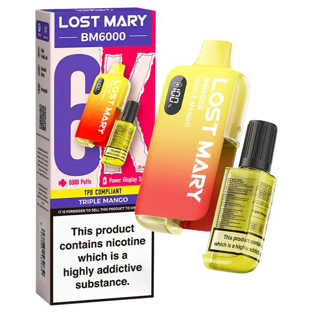 Lost Mary BM6000 Disposable Rechargeable Vape Kit 6000 Puffs - Vape wholesale supplies 