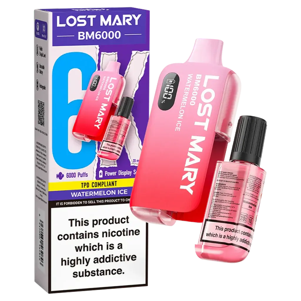 Lost Mary BM6000 Disposable Rechargeable Vape Kit 6000 Puffs - Vape wholesale supplies 