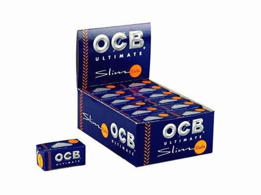 Ocb Ultimate Rolls with Paper Level Window - Slim - Pack Of 24 - Vape wholesale supplies 