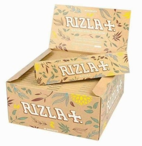 Rizla Natura King Size Slim Natural Hemp Smoking Paper - Pack of 50 Booklets