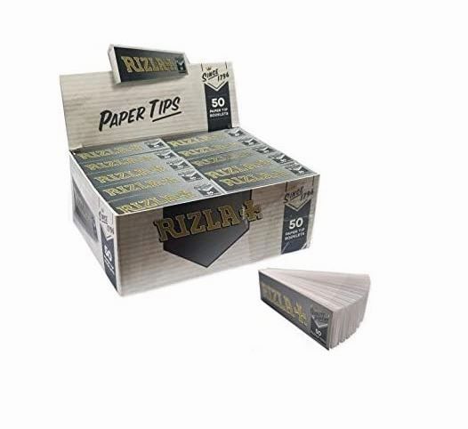 Rizla Silver Paper Tips - Pack of 50 Booklets Vape wholesale supplies