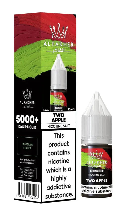 Al Fakher Nic Salt 10ml E-Liquid Box of 10 - Vape wholesale supplies 