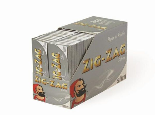 Zig Zag Silver Slim King Size Cigarette Paper - 50 Booklets Vape wholesale supplies