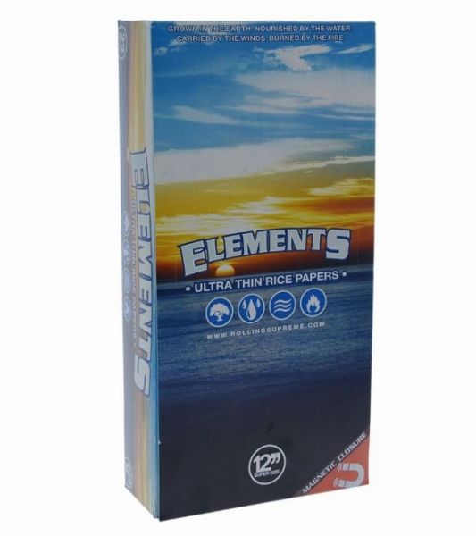 Elements Ultra Thin Rice Papers - Super Size - 12" - Box of 22 Vape wholesale supplies