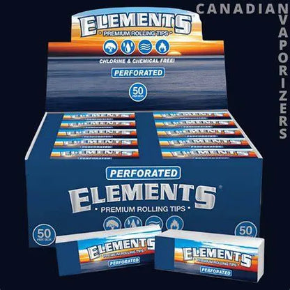 50 Elements Premium Rolling Tips - Perforated elementsNot Found Vape wholesale supplies