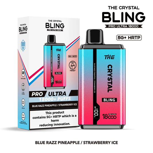 The Crystal Bling Pro Ultra 18000 Disposable Vape Box of 5 The Crystal BlingNot Found Vape wholesale supplies