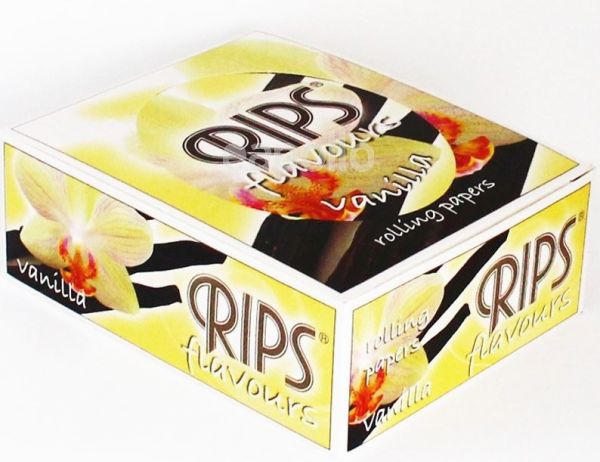 Rips Flavoured Cigarette Paper Rolls - Vanilla - Pack Of 24 Rolls Vape wholesale supplies