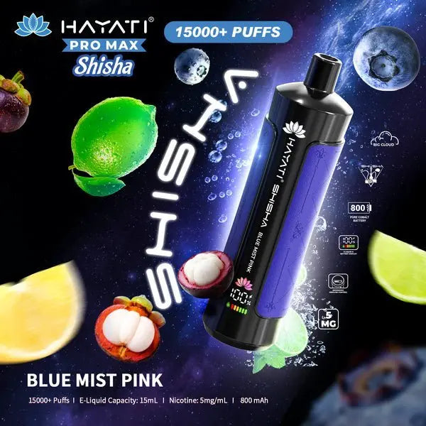 Hayati Pro Max Shisha 15000 Disposable Vape Box of 5 - Vape wholesale supplies 