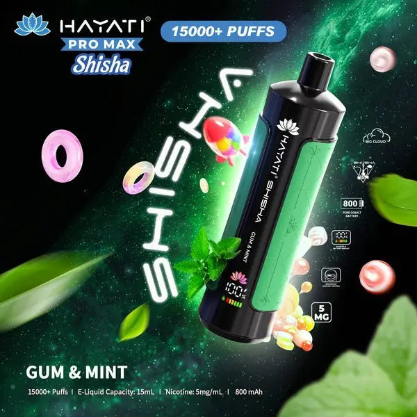 Hayati Pro Max Shisha 15000 Disposable Vape Box of 5 - Vape wholesale supplies 