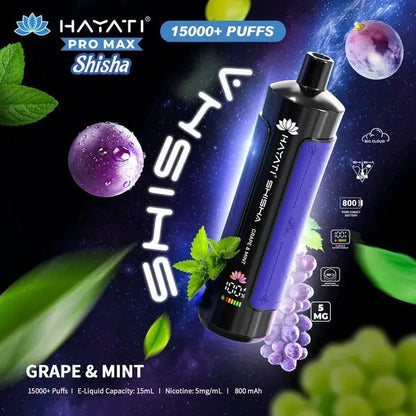 Hayati Pro Max Shisha 15000 Disposable Vape Box of 5 - Vape wholesale supplies 