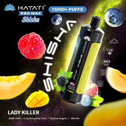 Hayati Pro Max Shisha 15000 Disposable Vape Box of 5 - Vape wholesale supplies 